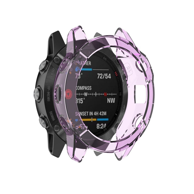 For Garmin Fenix 6 TPU Half Coverage Smart Watch Protevtice Case, For Garmin Fenix 6