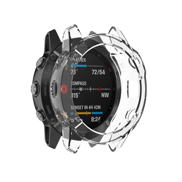 For Garmin Fenix 6 TPU Half Coverage Smart Watch Protevtice Case, For Garmin Fenix 6
