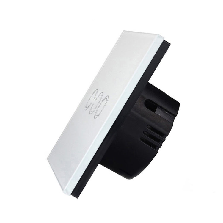 86mm 3 Gang Tempered Glass Panel Wall Switch Smart Home Light Touch Switch with RF433 Remote Controller, AC 110V-240V, 86mm 3 Gang/Black, 86mm 3 Gang/Gold, 86mm 3 Gang/White