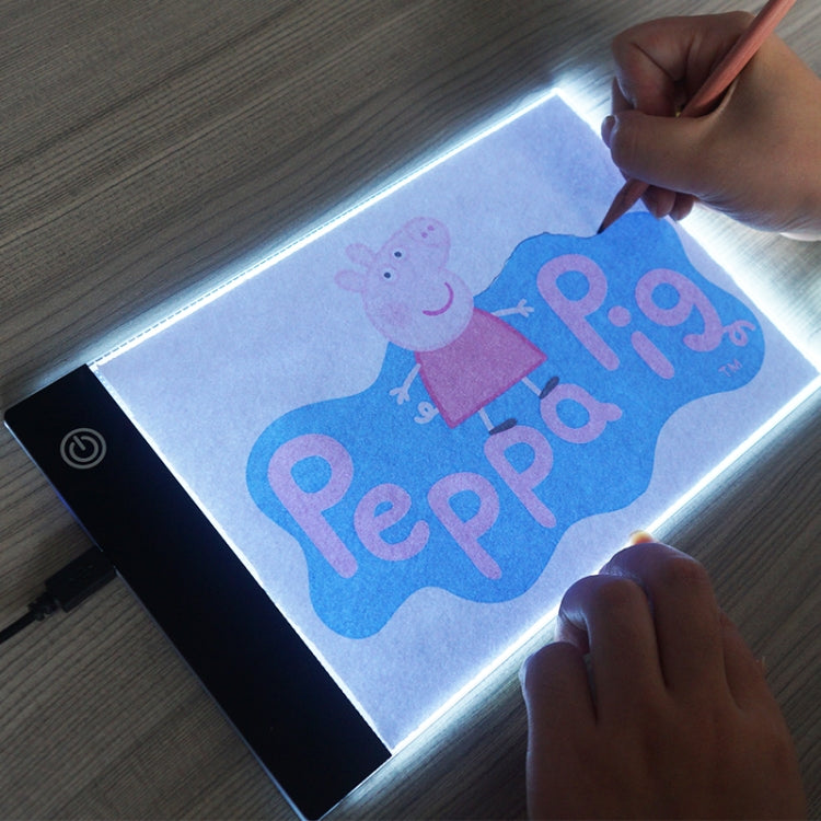 2.2W 5V LED Three Level of Brightness Dimmable A5 Acrylic USB Copy Boards Anime Sketch Drawing Sketchpad