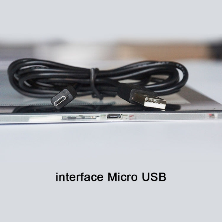 8W 5V LED USB Three Level of Brightness Dimmable A3 Acrylic Scale Copy Boards Anime Sketch Drawing Sketchpad with USB Cable, Three Level of Brightness Dimmable with USB Cable