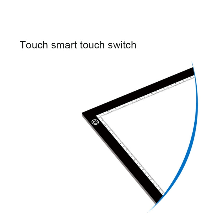 A3 8W 5V LED USB Stepless Dimming Acrylic Scale Copy Boards Anime Sketch Drawing Sketchpad with USB Cable & Power Adapter, Stepless Dimming with USB Cable & Power Adapter