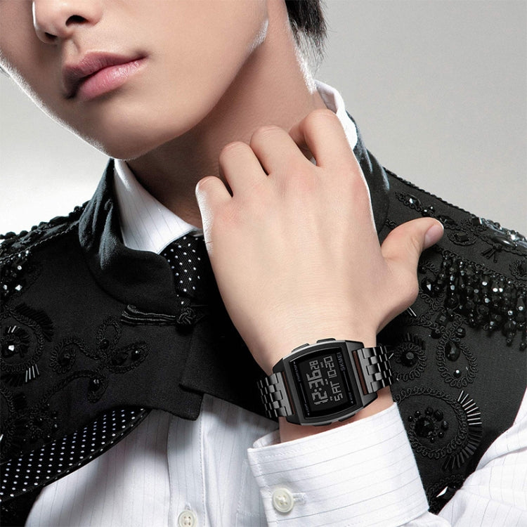 SKMEI 1368 Multifunctional Men Outdoor Sports Noctilucent Waterproof Digital Watch