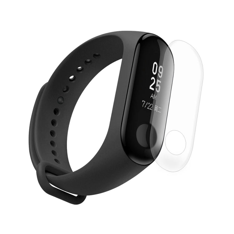 2 in 1 Silicone Watch Band with TPU Screen Film for Xiaomi Mi Band 3