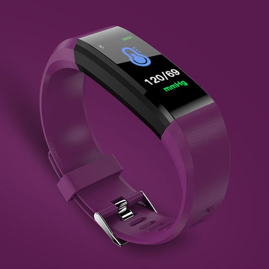 115Plus 0.96 inches OLED Color Screen Smart Bracelet,Support Call Reminder /Heart Rate Monitoring /Blood Pressure Monitoring /Sleep Monitoring /Sedentary Remind