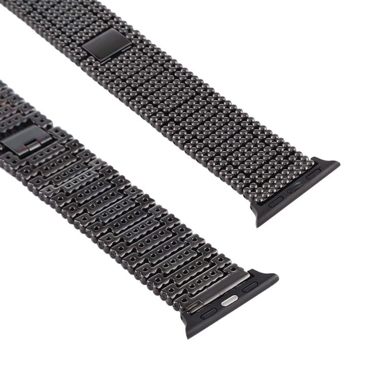 For Apple Watch Series 7 41mm / 6 & SE & 5 & 4 40mm / 3 & 2 & 1 38mm Nine Beads Stainless Steel Wrist Strap Watch Band, For Apple Watch Series 7 41mm / 6 & SE & 5 & 4 40mm / 3 & 2 & 1 38mm