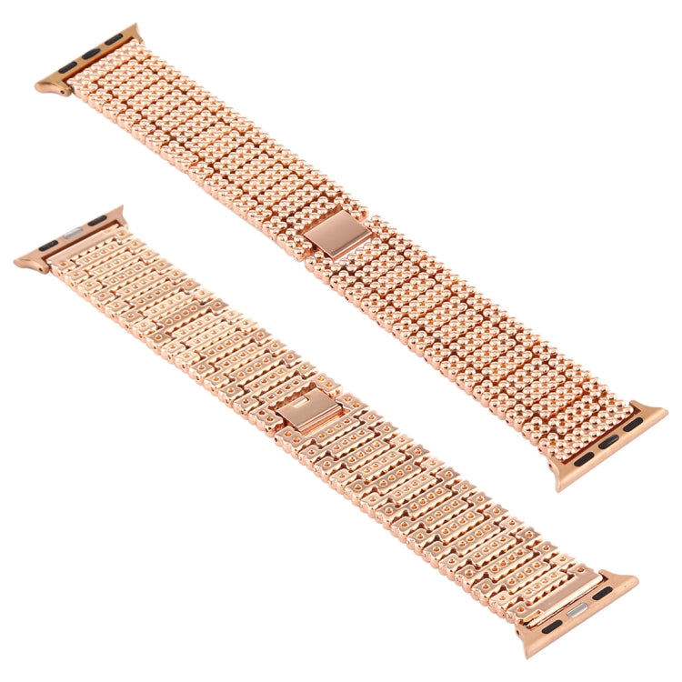 For Apple Watch Series 7 41mm / 6 & SE & 5 & 4 40mm / 3 & 2 & 1 38mm Nine Beads Stainless Steel Wrist Strap Watch Band, For Apple Watch Series 7 41mm / 6 & SE & 5 & 4 40mm / 3 & 2 & 1 38mm
