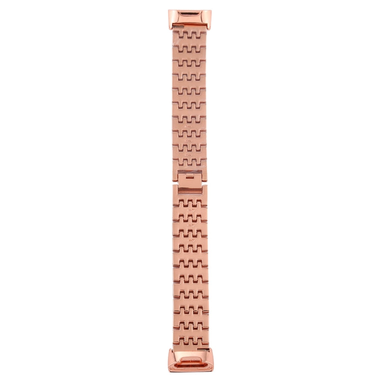 For Fitbit Charge 3 Diamond-studded Stainless Steel  Watch Band