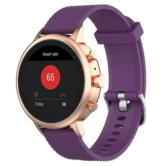 18mm Texture Silicone Wrist Strap Watch Band for Fossil Female Sport / Charter HR / Gen 4 Q Venture HR