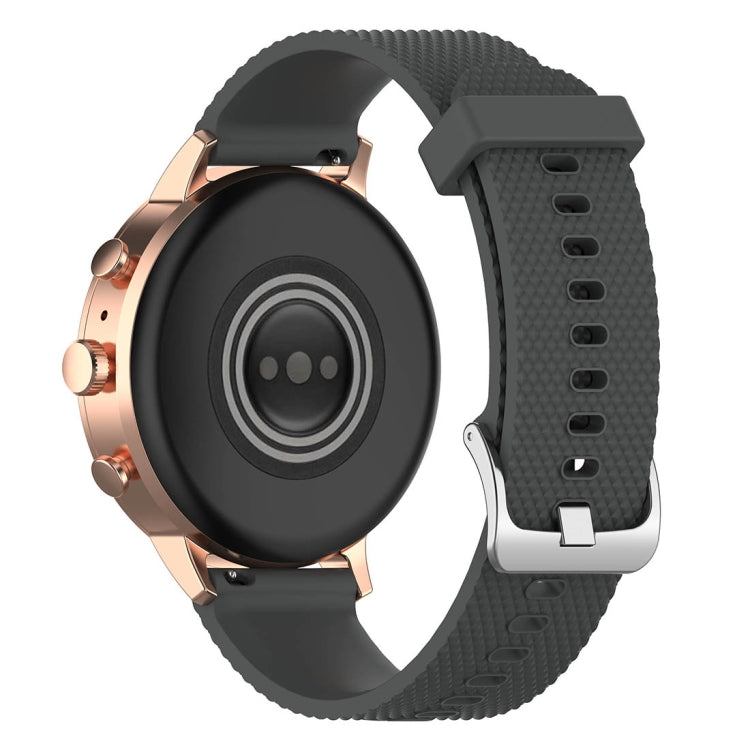 18mm Texture Silicone Wrist Strap Watch Band for Fossil Female Sport / Charter HR / Gen 4 Q Venture HR