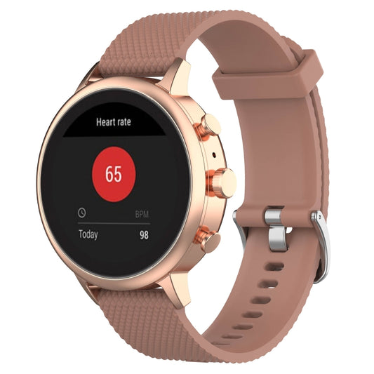 18mm Texture Silicone Wrist Strap Watch Band for Fossil Female Sport / Charter HR / Gen 4 Q Venture HR