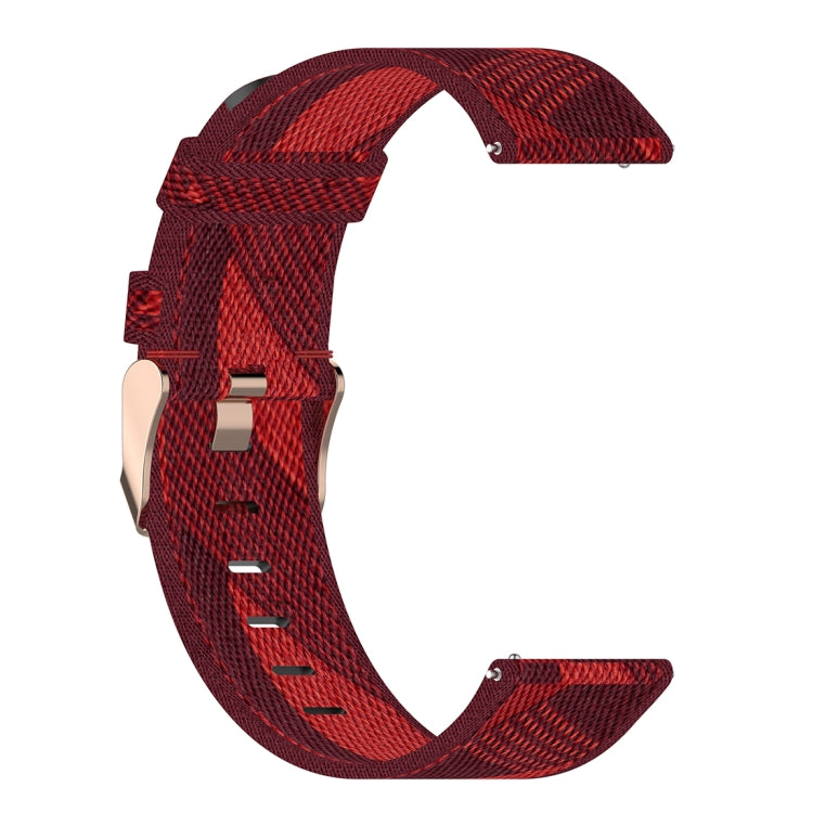 20mm Stripe Weave Nylon Wrist Strap Watch Band for Huami Amazfit GTR 42mm / GTS / BIP / BIP Lite