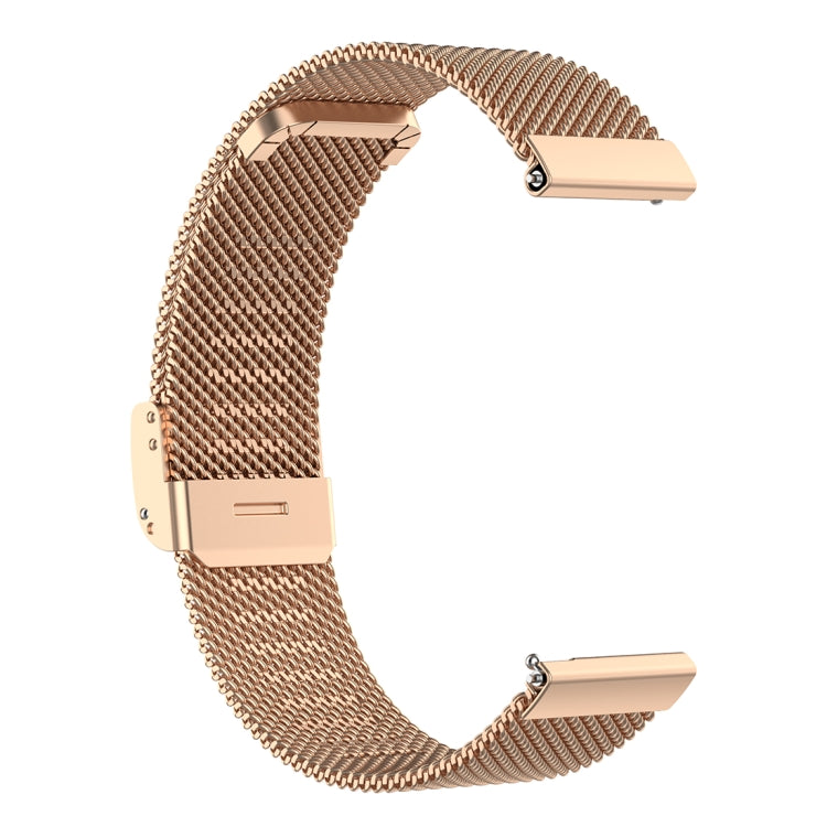 22mm Metal Mesh Wrist Strap Watch Band for Fossil Hybrid Smartwatch HR, Male Gen 4 Explorist HR, Male Sport
