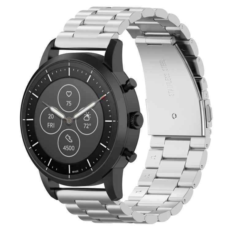 22mm Steel Wrist Strap Watch Band for Fossil Hybrid Smartwatch HR, Male Gen 4 Explorist HR / Male Sport