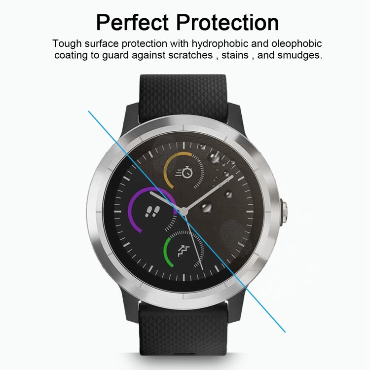 ENKAY Hat-Prince for Garmin vivoactive 3 Smart Watch 0.2mm 9H Surface Hardness 2.15D Explosion-proof Tempered Glass Screen Film