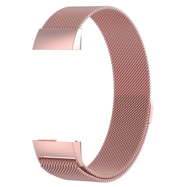 Stainless Steel Magnet Watch Band for FITBIT Charge 3, Size:Large, 217x18mm