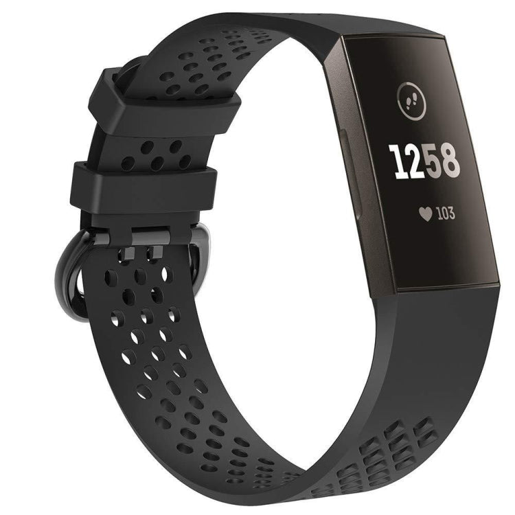 Square Hole Adjustable Sport Watch Band for FITBIT Charge 3