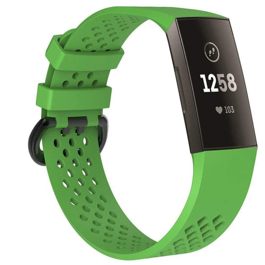 Square Hole Adjustable Sport Watch Band for FITBIT Charge 3