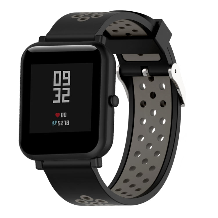 Double Colour Silicone Sport Watch Band for Xiaomi Huami Amazfit Bip Lite Version 20mm