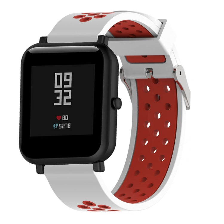 Double Colour Silicone Sport Watch Band for Xiaomi Huami Amazfit Bip Lite Version 20mm