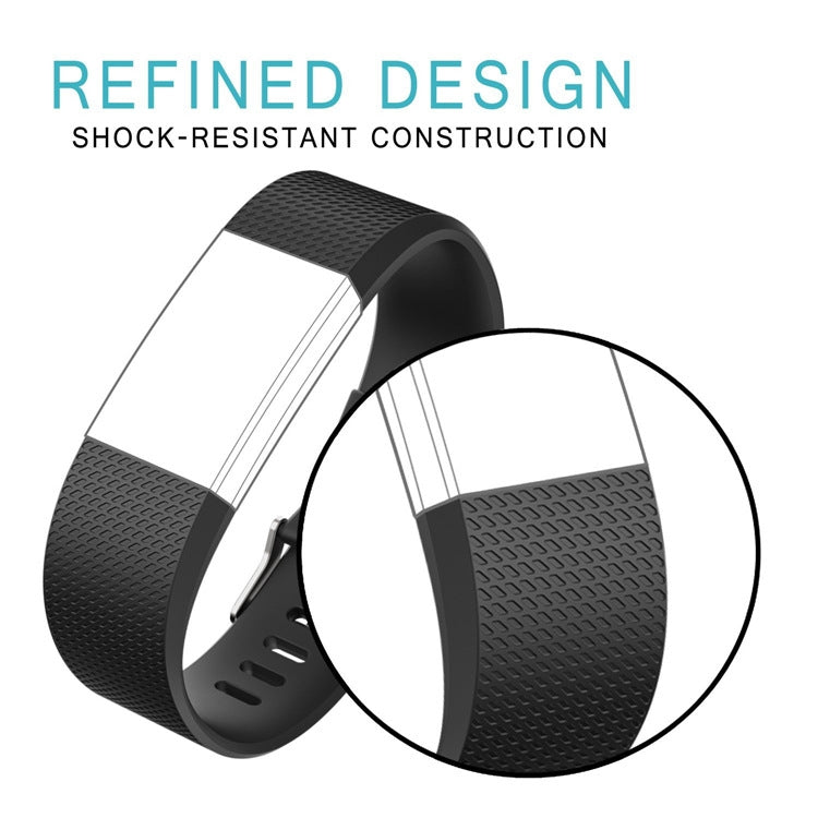 Square Pattern Adjustable Sport Watch Band for FITBIT Charge 2, Size: S, 10.5x8.5cm, S, Aurora Blue, S, Black, S, Light Pink, S, Mint Green, Coral Red, S, Navy Blue, S, Dark Purple, S, Purple, S, Cyan, S, Pink, S, Red, S, Green, S, Rose Red, S, Grey   ...