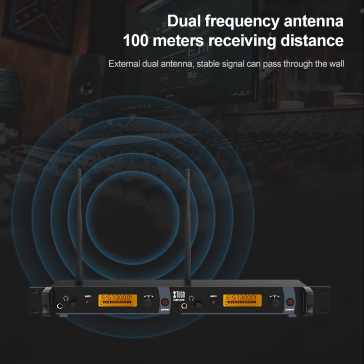 XTUGA IEM1200 Wireless Transmitter 2 Bodypack Stage Singer In-Ear Monitor System, Transmitter 2 Bodypack
