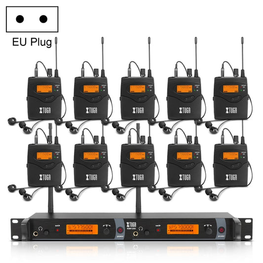 XTUGA IEM1200 Wireless Transmitter 10 Bodypack Stage Singer In-Ear Monitor System
