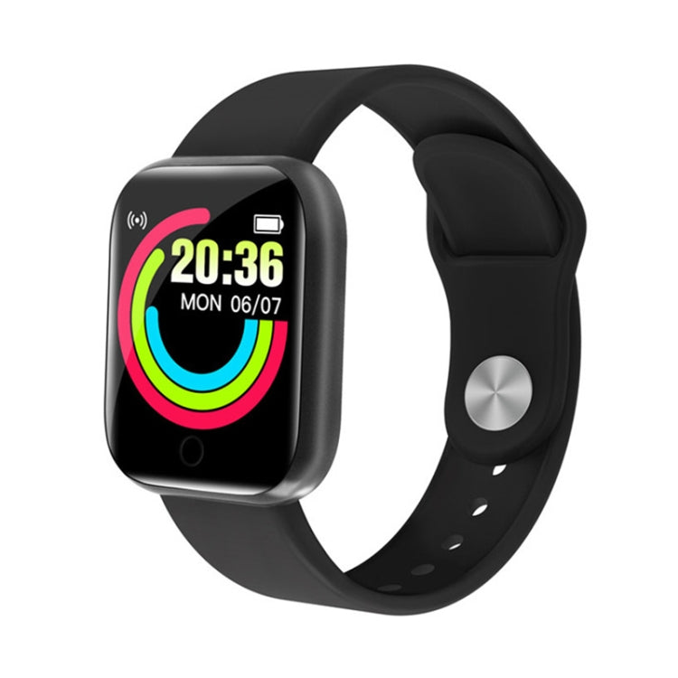 Y68 1.44 inch Smart Watch, Support Heart Rate Blood Pressure Blood Oxygen Monitoring, Y68 Black, Y68 Pink, Y68 White, Y68 Silver Black