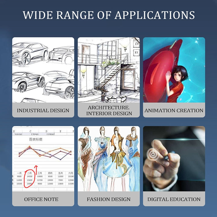 10Moons T503 Drawing Tablet Can Be Connected to mobile Phone Tablet with 8192 Passive Pen
