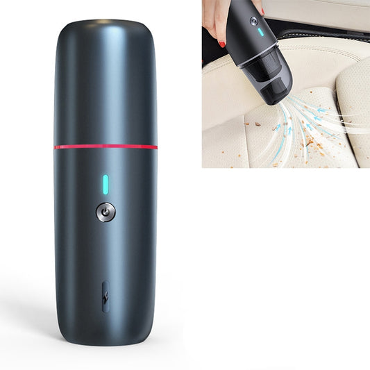 Car / Household Wireless Portable 90W Handheld Powerful Vacuum Cleaner, Navy Blue, White