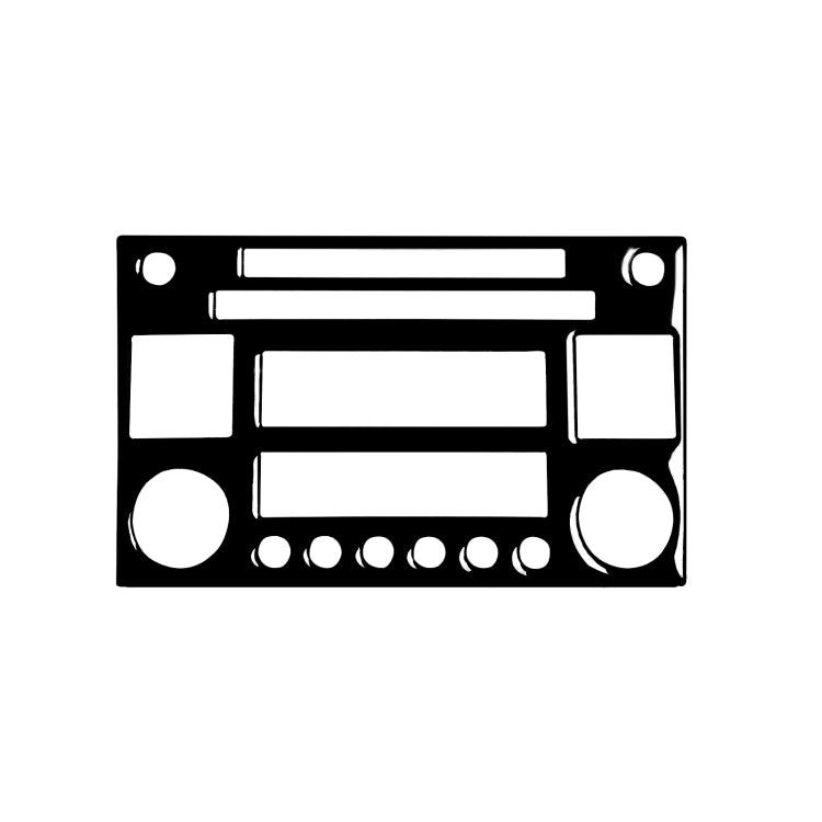 For Nissan 350Z 2003-2009 Car CD Radio Playback Panel Decorative Stickers, Left and Right Drive Universal, Car CD Radio Playback Panel