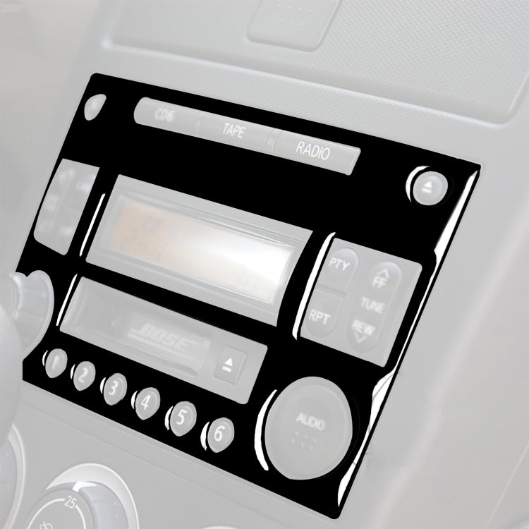 For Nissan 350Z 2003-2009 Car CD Radio Playback Panel Decorative Stickers, Left and Right Drive Universal, Car CD Radio Playback Panel