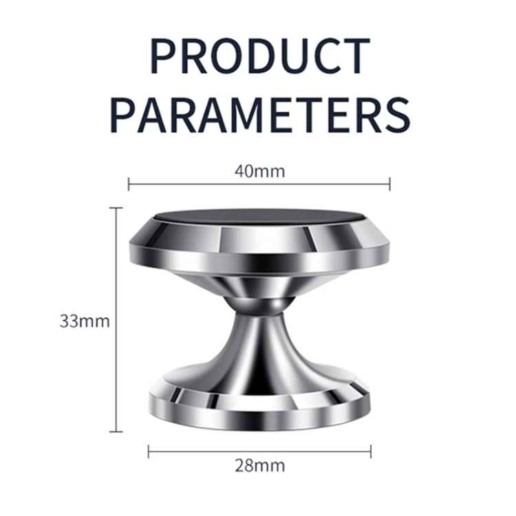 F19 Car Magnetic Phone Holder 360 Degree Rotating Metal Phone Navigation Holder