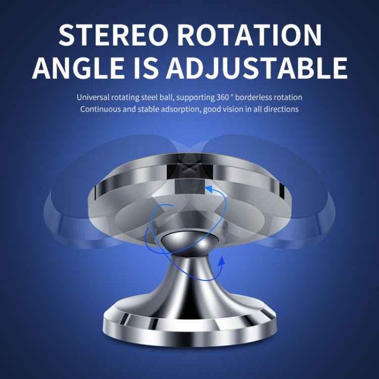 F19 Car Magnetic Phone Holder 360 Degree Rotating Metal Phone Navigation Holder