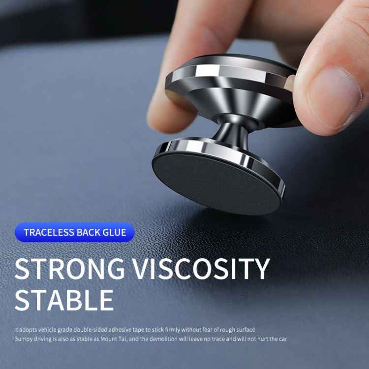 F19 Car Magnetic Phone Holder 360 Degree Rotating Metal Phone Navigation Holder