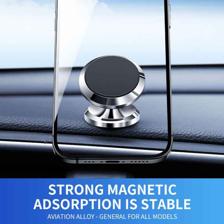 F19 Car Magnetic Phone Holder 360 Degree Rotating Metal Phone Navigation Holder