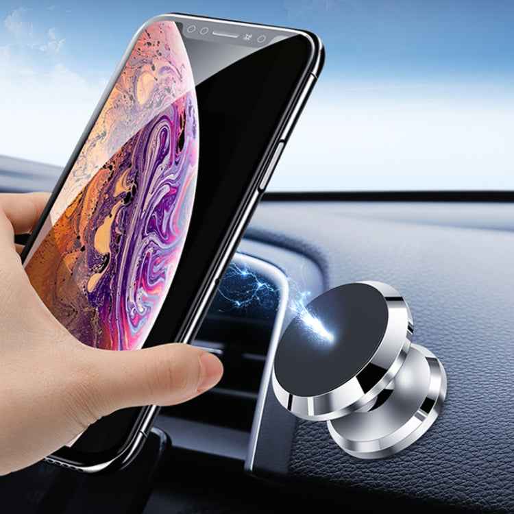F19 Car Magnetic Phone Holder 360 Degree Rotating Metal Phone Navigation Holder