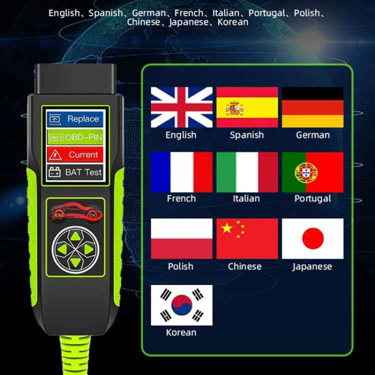 TopDiag BT400 4 in 1 Car Battery Intelligent Analyzer Diagnostic Instrument, TopDiag BT400