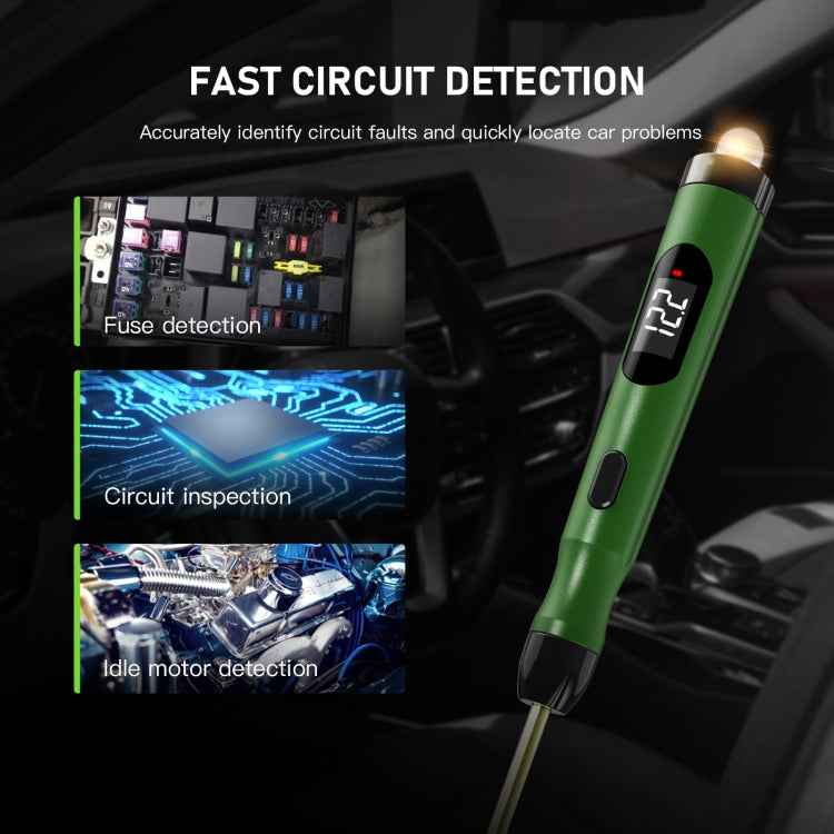 TopDiag P50 Car Digital Display Positive Load Voltage Measuring Instrument with Light