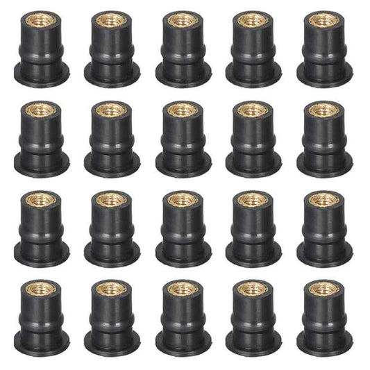 20pcs / 1 Set M5 Universal Motorcycle Windshield Brass Nuts