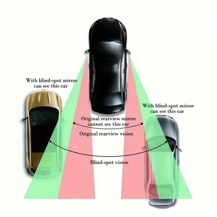 3R-091 Car Blind Spot Left Rear View Wide Angle Adjustable Mirror
