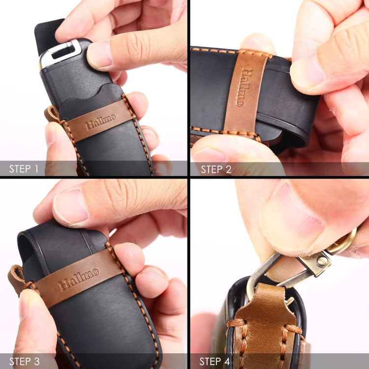 For Lexus 4-button Hallmo Car Cowhide Leather Key Protective Cover Key Case, C131