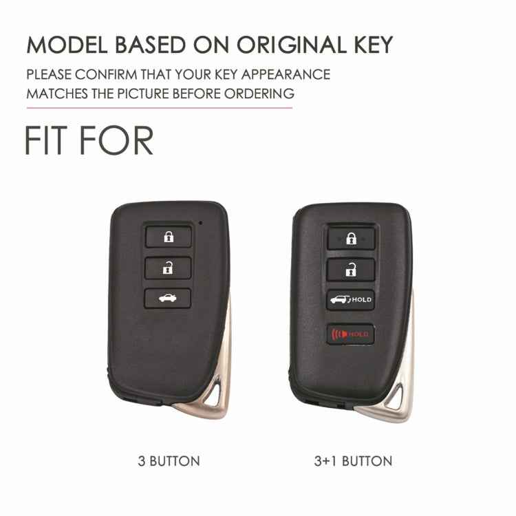 For Lexus 4-button Hallmo Car Cowhide Leather Key Protective Cover Key Case