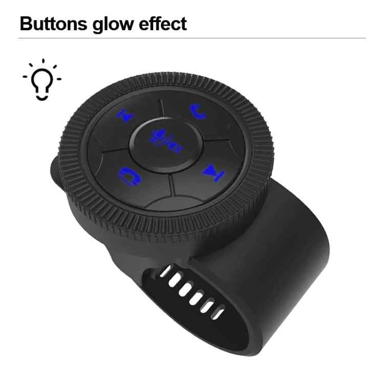 Universal Strap Shape Steering Wheel Remote Control Car Multimedia Wireless Button Remote Control