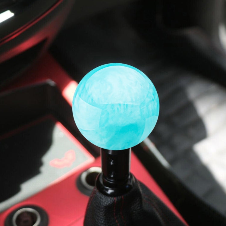 Car Modified Marble Star Gear Head Shifter Cover with Adapter, Light Blue, Purple, Pink, Green, Light Green