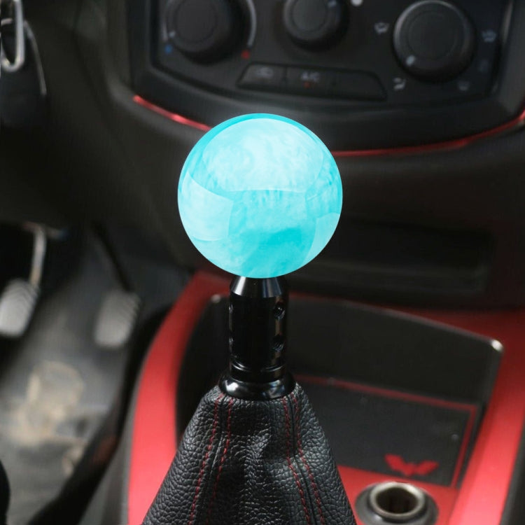 Car Modified Marble Star Gear Head Shifter Cover with Adapter, Light Blue, Purple, Pink, Green, Light Green