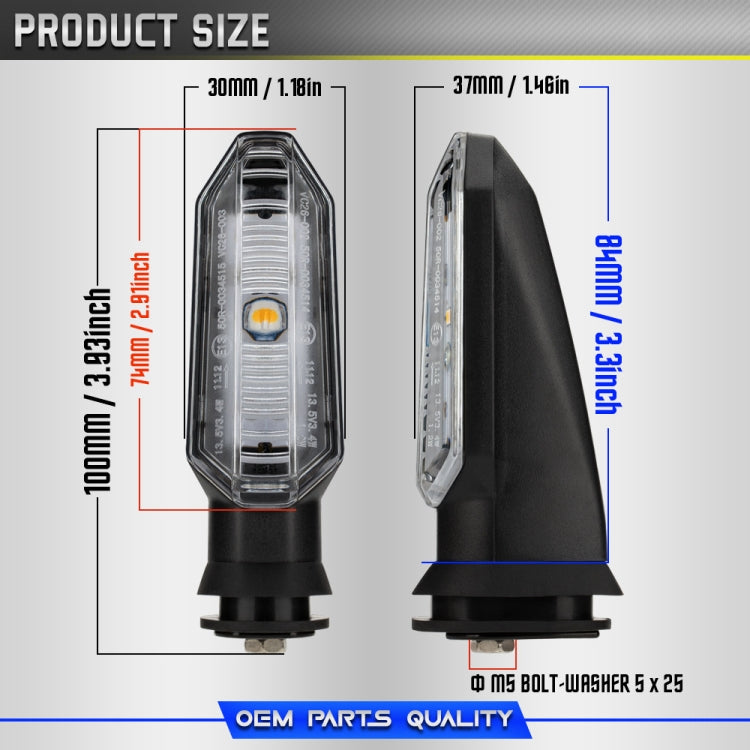 2pcs For Honda RS150 XRE300 CRF300 X-ADV Motorcycles LED Turn Signal Light, For Honda RS150
