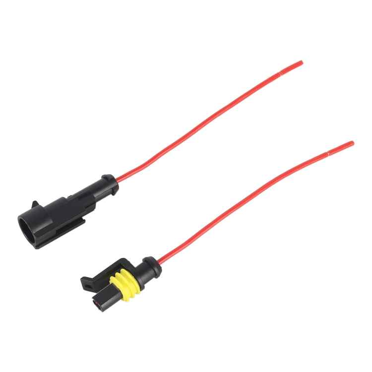 10pcs 1P Car Waterproof Plug Car Connector Plug-In, Length：10cm, 1P