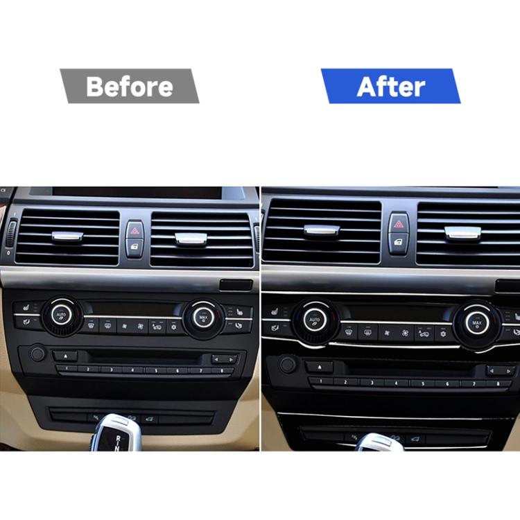 Car Air Conditioner Decorative Sticker Set for BMW E70 X5 2008-2013 / E71 X6 2009-2014, Left and Right Drive Universal, Air Conditioner