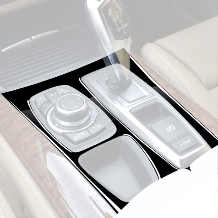 Car Right Drive Gear Panel Decorative Sticker for BMW X5 E70 2008-2013 / X6 E71 2009-2014, Right Drive Gear Panel